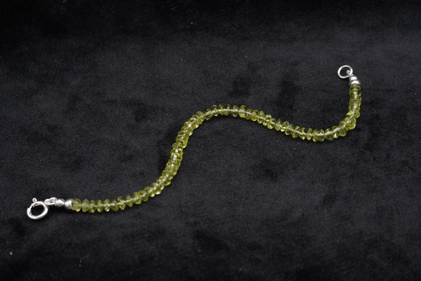 Peridot Beaded Bracelet- 6.5”