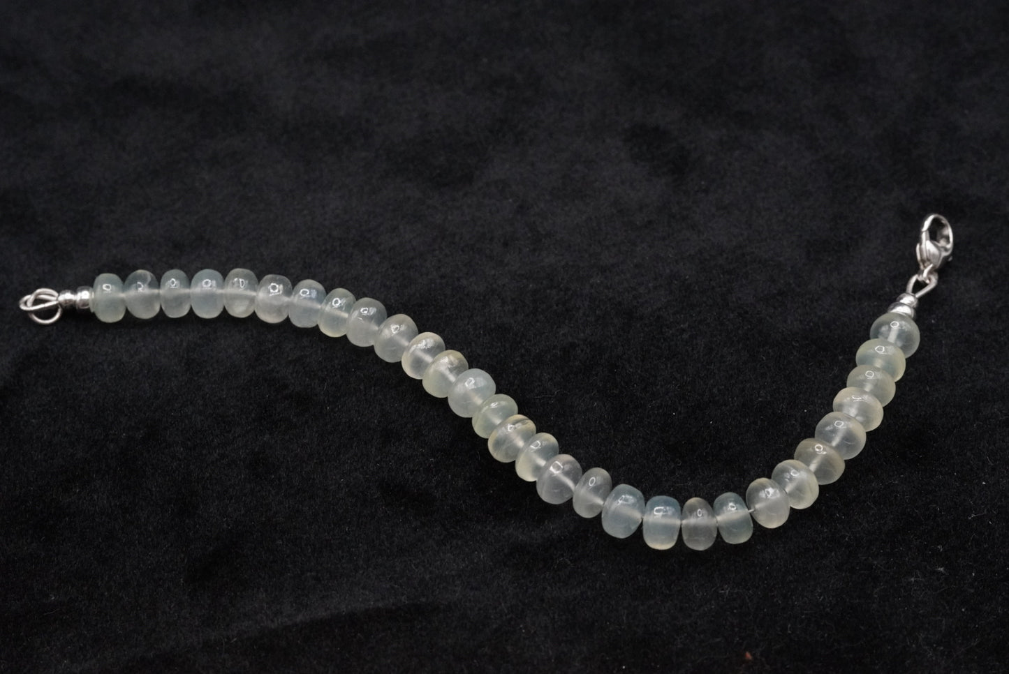 Green Quartz Beaded Bracelet - 7”