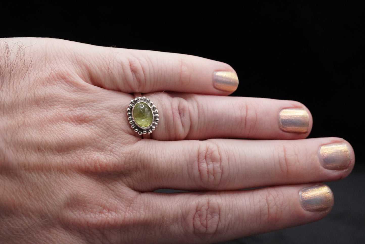 Seed Ring-Peridot-Size 7
