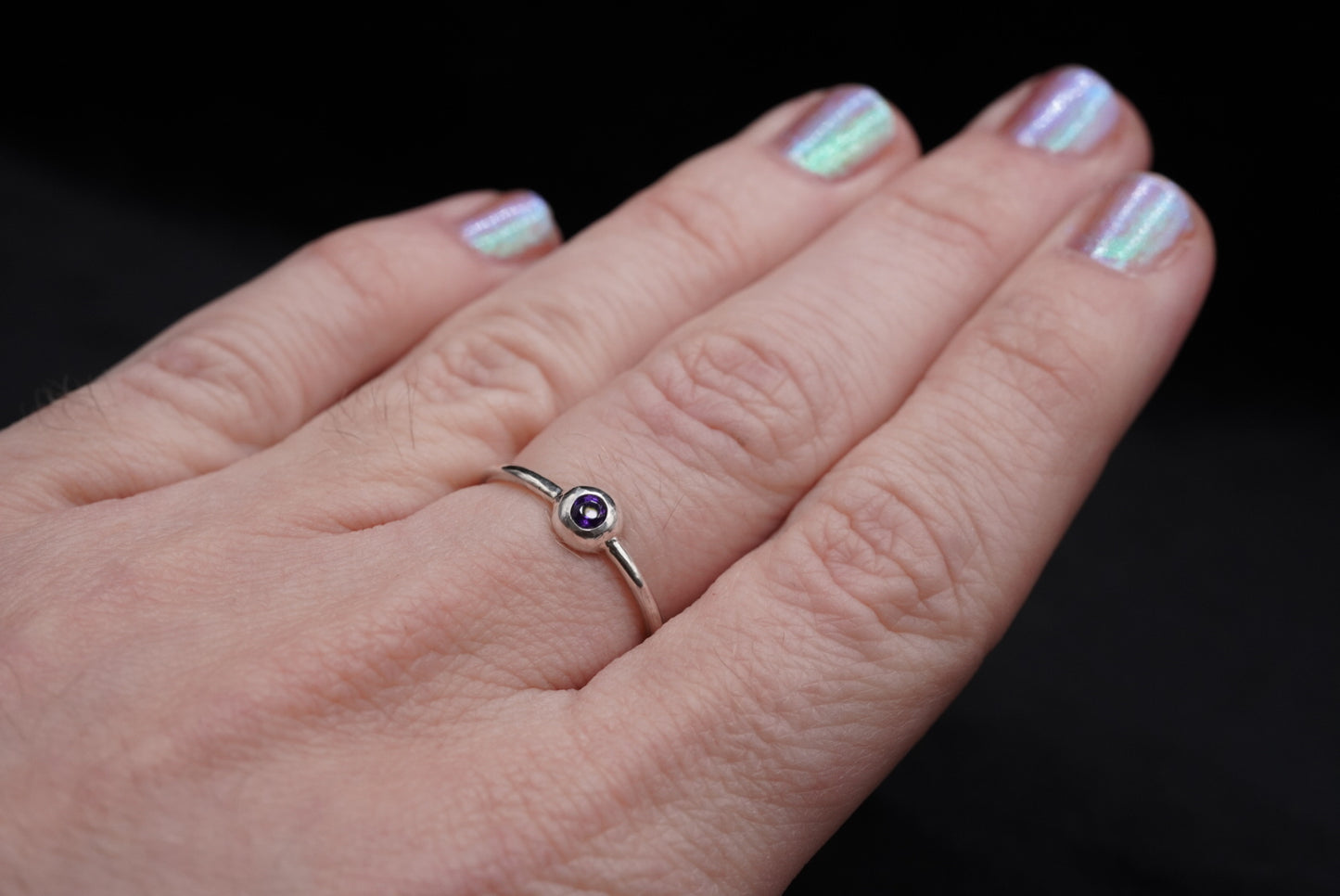 Ocular Ring- Amethyst, made to order