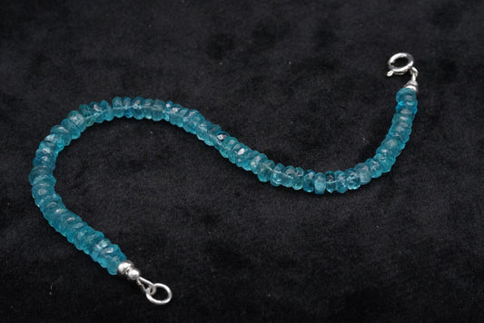 Apatite Beaded Bracelet- 7.75”