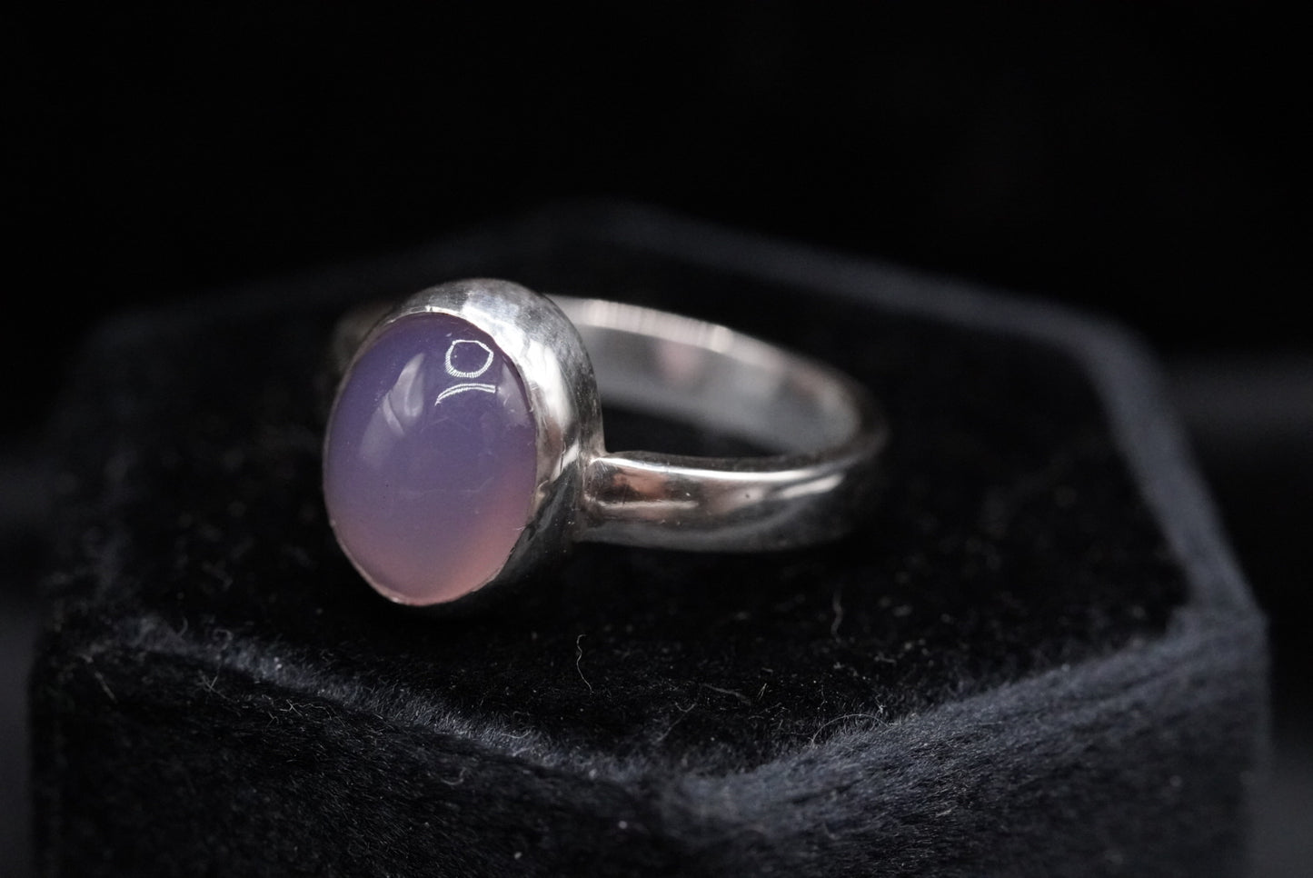 Sage’s Ring - Lavender Chalcedony - Size 7