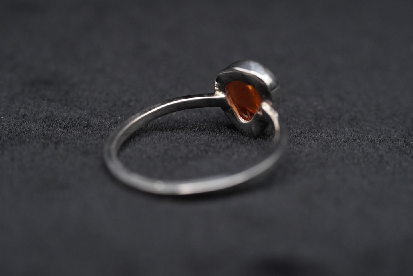Ember Tear Ring- Spessartine Garnet