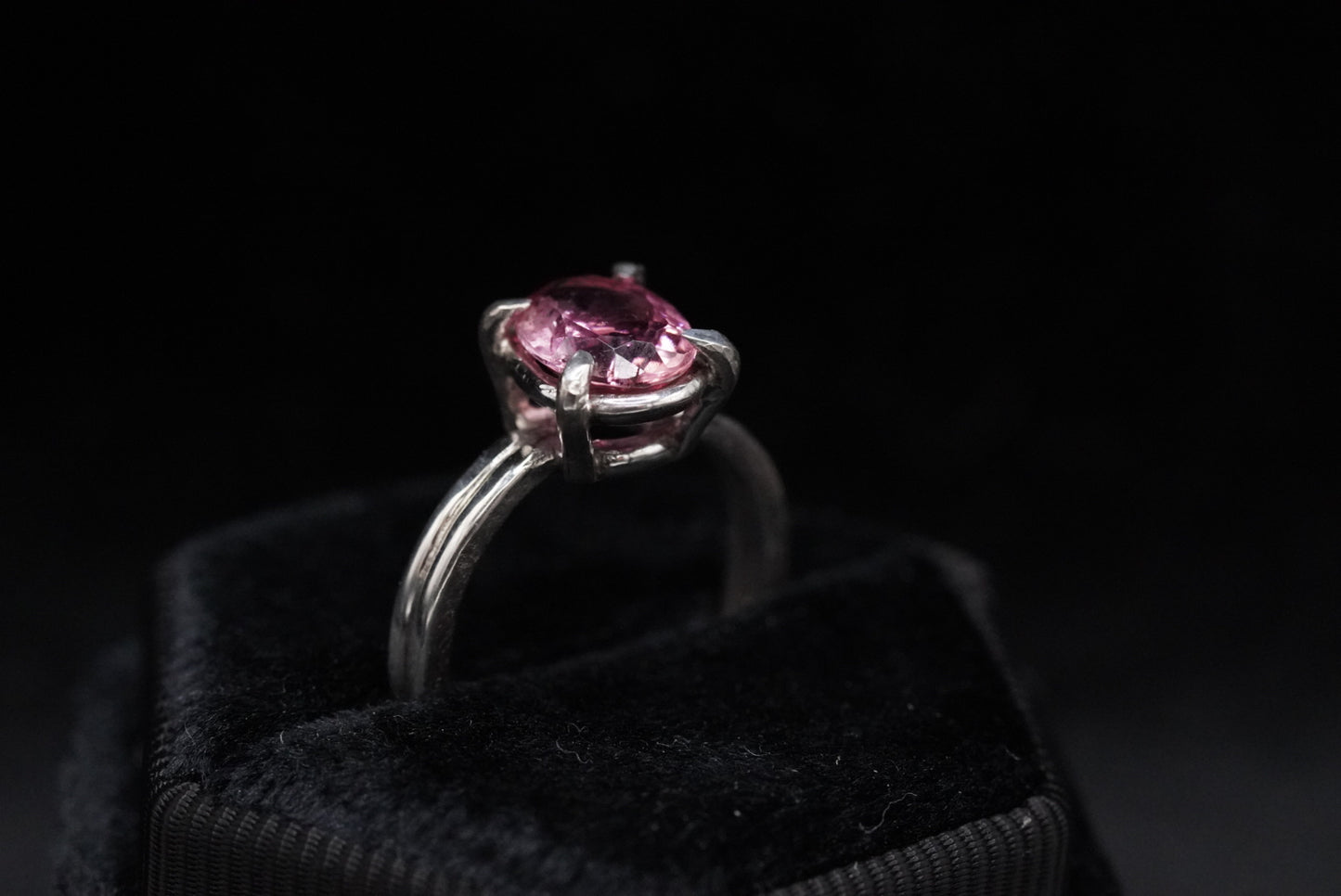 Pink Tourmaline Solitaire- Size 6