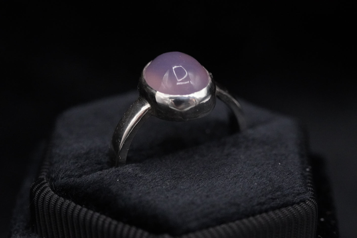 Sage’s Ring - Lavender Chalcedony - Size 7