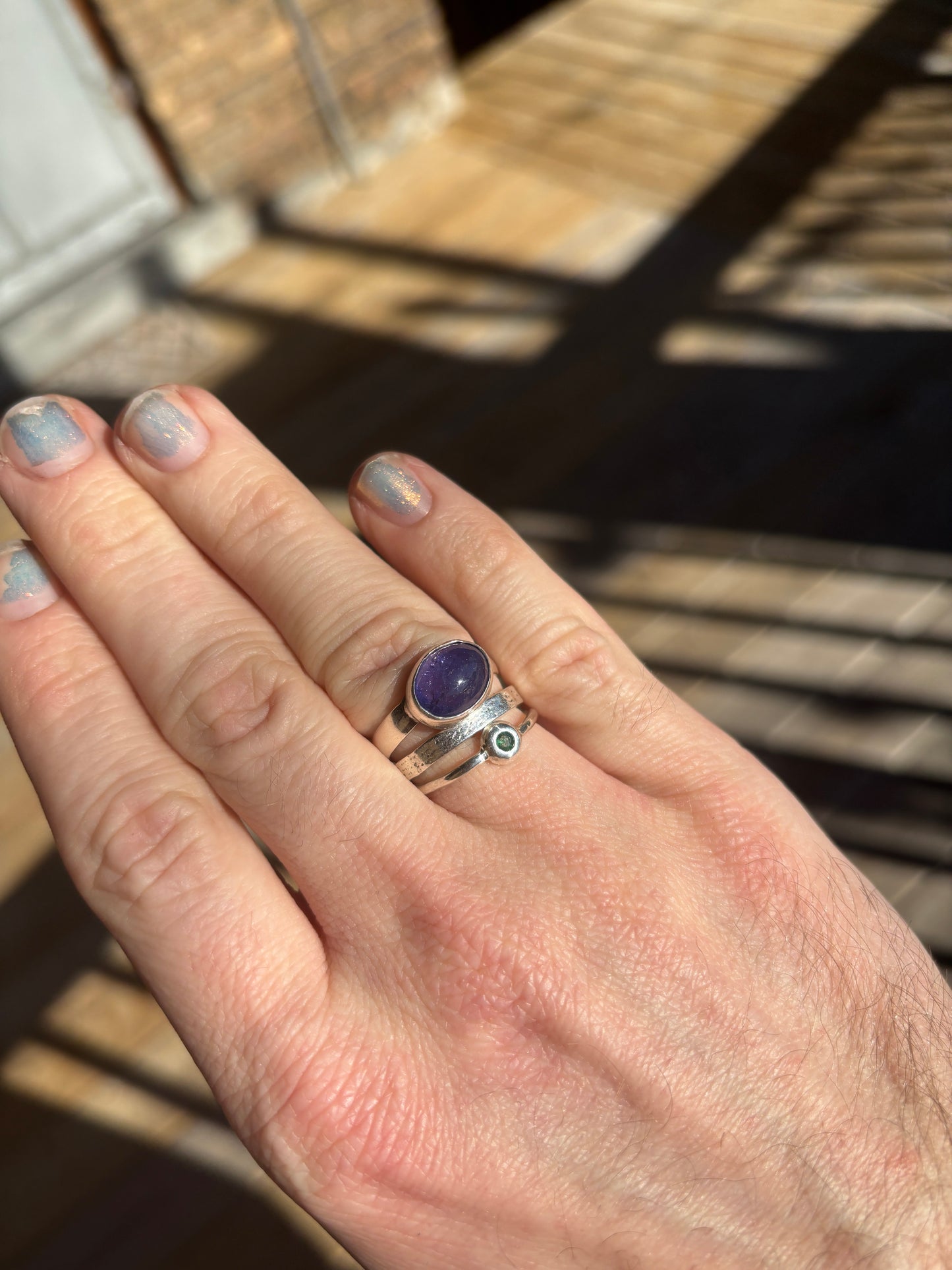 Ocular Ring- Emerald, made to order