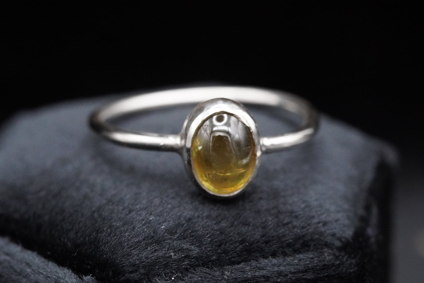 Scholar’s Ring- Sphene, made to order