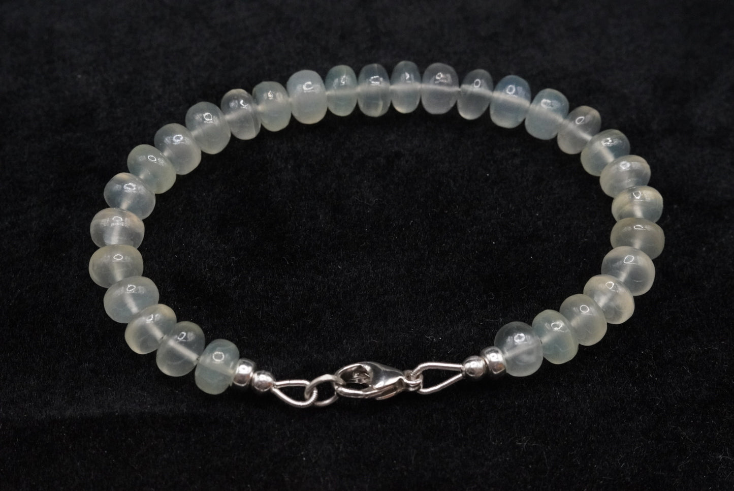 Green Quartz Beaded Bracelet - 7”