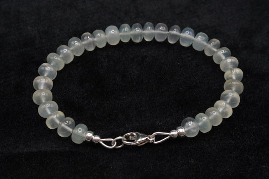 Green Quartz Beaded Bracelet - 7”