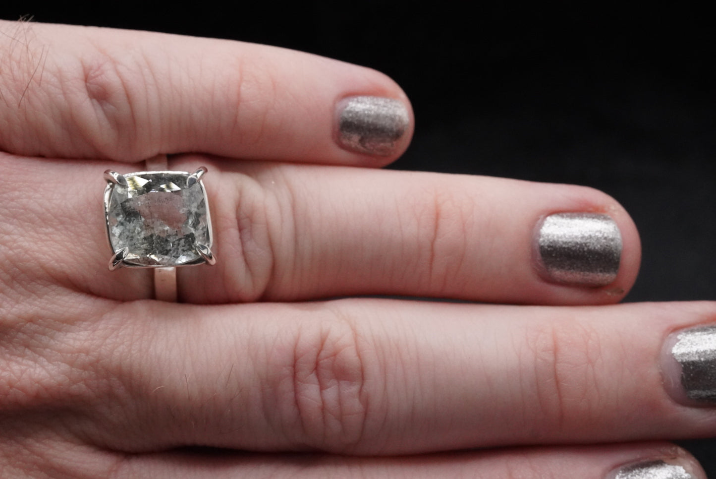 Forsaken Princess Ring - Aquamarine -  Size 8