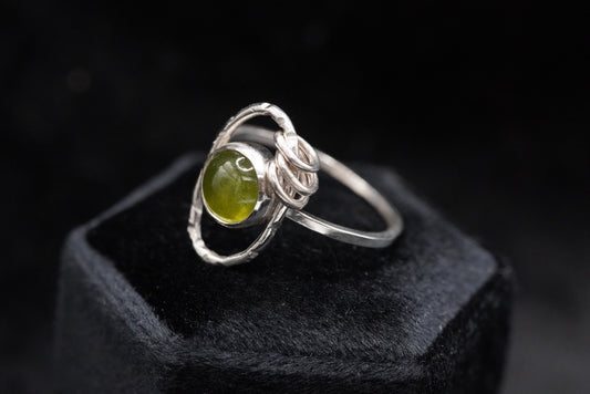 Pierced Eye Ring-Vesuvianite-Size 9