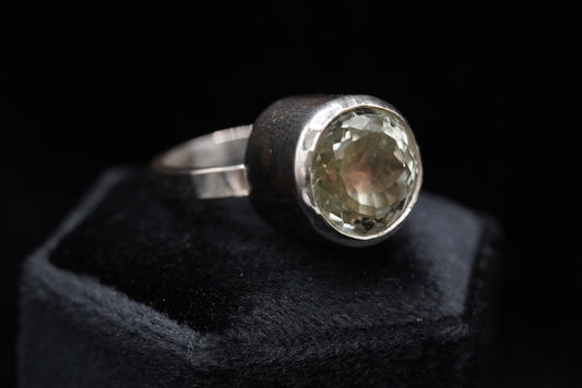 Cabbage Stew Ring-Prasiolite-Size 8