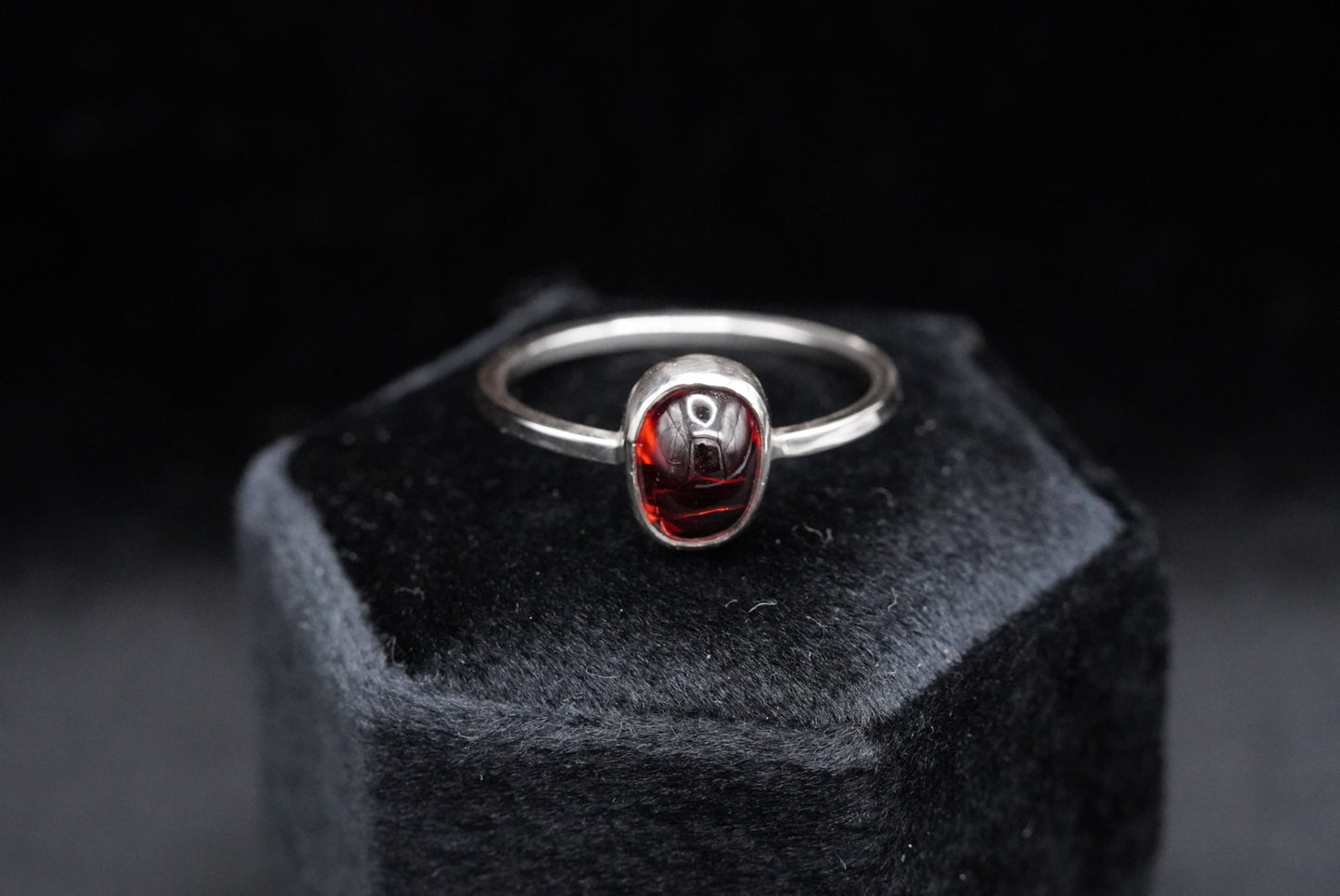 Initiate’s Ring- Garnet, made to order
