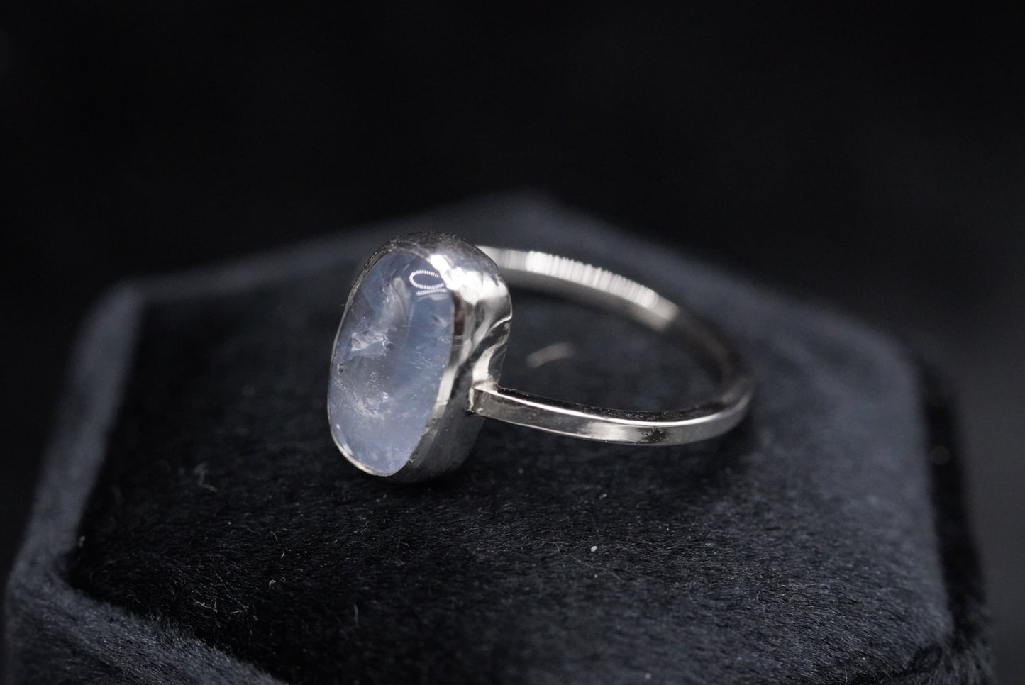 Rectangle Aquamarine Ring- Size 6