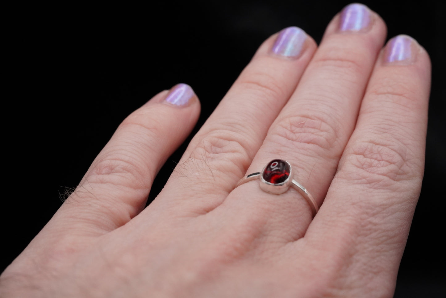 Initiate’s Ring- Garnet, made to order